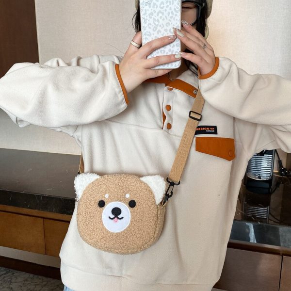 Autumn and Winter New Cute Doll Women's Shoulder Bag Fashion Foreign Style Crossbody Small Round Bag Student Mobile Phone - Image 3