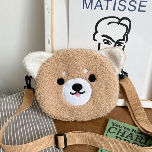 Autumn and Winter New Cute Doll Women's Shoulder Bag Fashion Foreign Style Crossbody Small Round Bag Student Mobile Phone