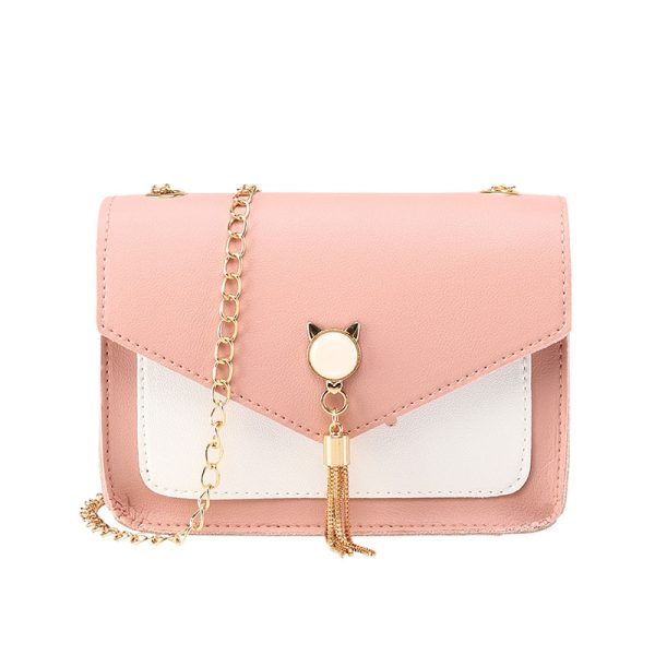 Bags for Women Luxury Designer Cover Tassel Chain Shoulder Small Square Bag Messenger Crossbody Bag Pearl Cat Bolsa Feminina - Image 5
