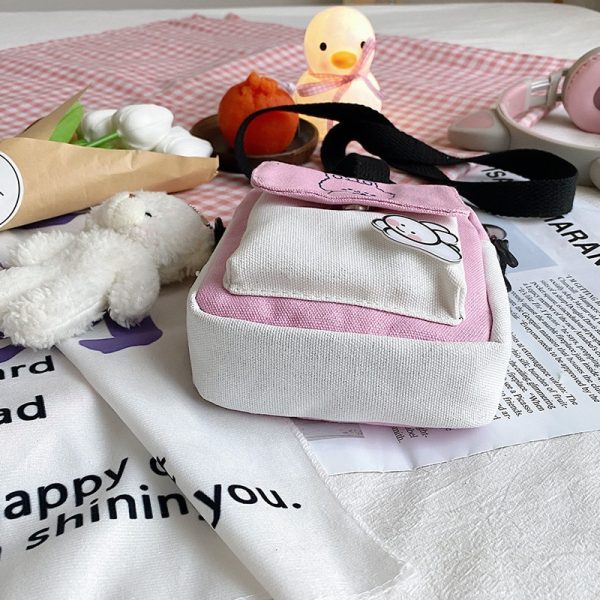 Canvas Shoulder Women's Bag Small Korean Fashion Messenger Crossbody Bag for Girl Students Cotton Cloth Female Handbags Bolsas - Image 6