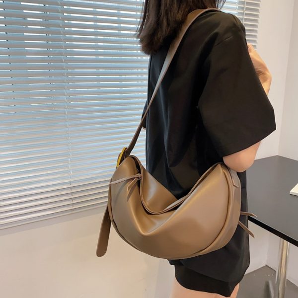Crossbody Bags for Women Large Capacity Luxury Handbags Solid Soft Shoulder Bags Female Casual Travel Hobos Bag Vintage Sac New - Image 3