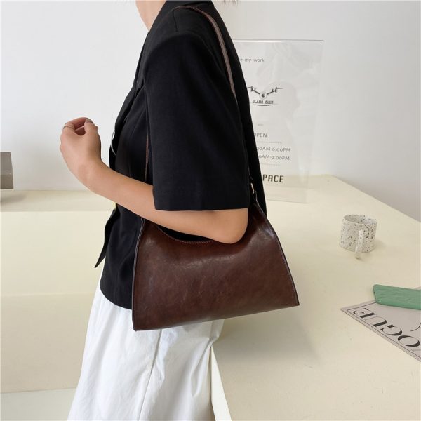 Fashion Exquisite Shopping Bag Retro Casual Women Totes Shoulder Bags Female Leather Solid Color Chain Handbags for Women 2022 - Image 4