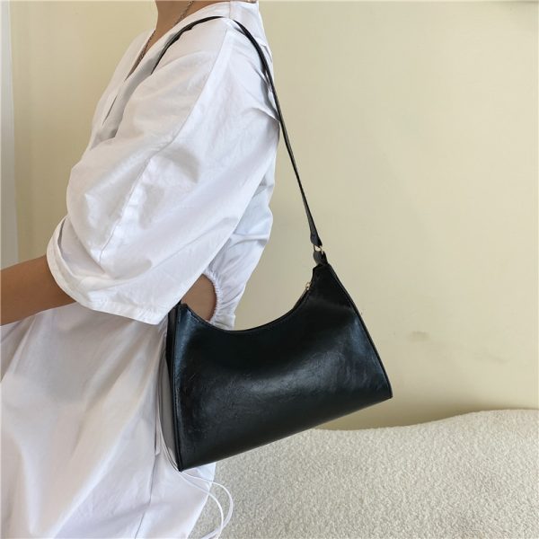 Fashion Exquisite Shopping Bag Retro Casual Women Totes Shoulder Bags Female Leather Solid Color Chain Handbags for Women 2022 - Image 5
