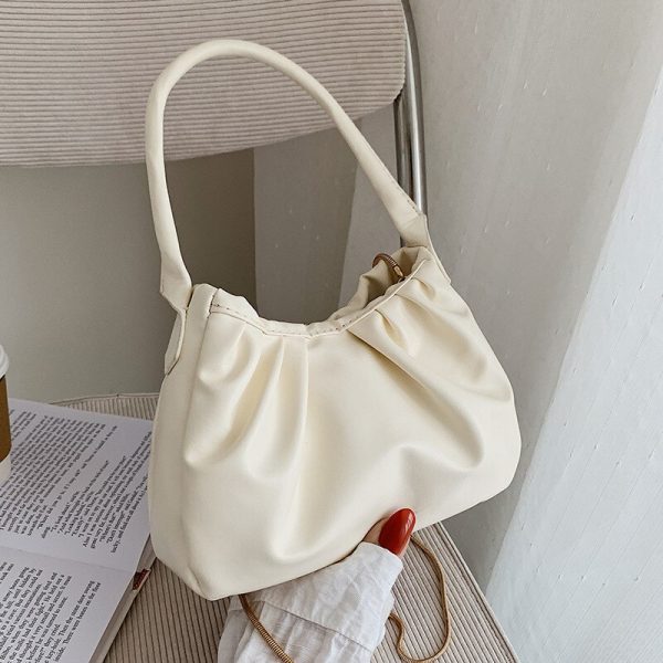 Fashion New Small Bag 2022 New Messenger Bag Trendy Female Small Square Bag Casual Fold Clutch Bag Shoulder Bag Designer Bags - Image 2