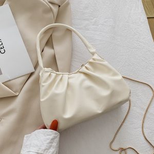 Fashion New Small Bag 2022 New Messenger Bag Trendy Female Small Square Bag Casual Fold Clutch Bag Shoulder Bag Designer Bags