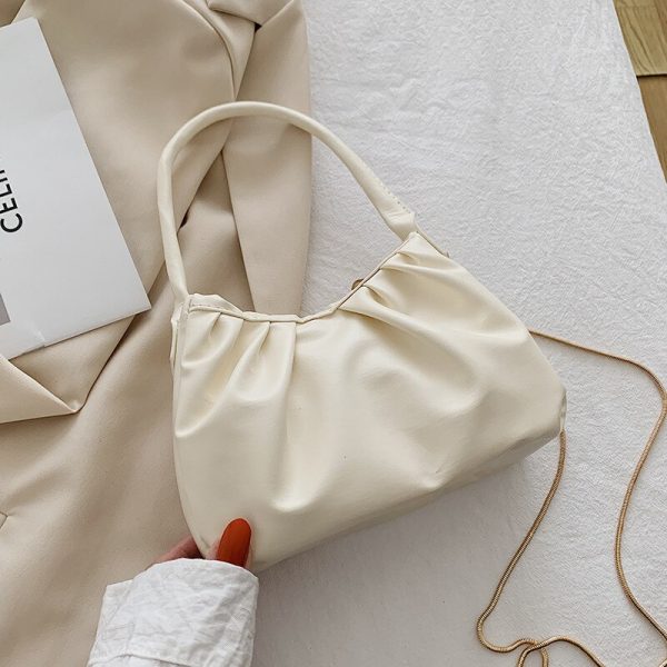 Fashion New Small Bag 2022 New Messenger Bag Trendy Female Small Square Bag Casual Fold Clutch Bag Shoulder Bag Designer Bags