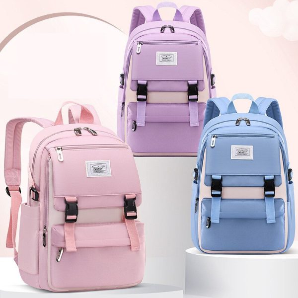 High School Bags for Girls Student Many Pockets Waterproof School Backpack Teenage Girl High Quality Campus Backpack - Image 2