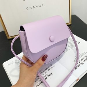Korean New Summer Women's Bag Simple Pure Color Small Fresh Personality Fashion Bag One Shoulder Crossbody Women's Bag