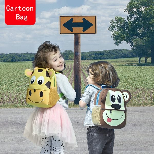 New 3D Children School Bags Kids Backpacks Kindergarten Cartoon Animal Toddle Kids Backpack Fashion Travel Outdoor Bags - Image 2