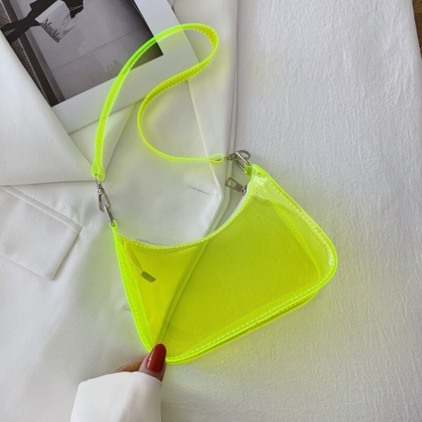 New Small Transparent Bag Women's Bag 2022 Summer New Fashion Korean Fashion Crossbody Bag Western Single Shoulder Underarm Bag - Image 6