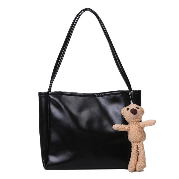 New Trendy Tote Bag Simple Temperament Western Style Large Capacity Shoulder Bag Casual Shopping Bag Luxury Designer Handbag - Image 2