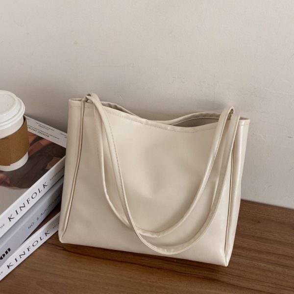 New Trendy Tote Bag Simple Temperament Western Style Large Capacity Shoulder Bag Casual Shopping Bag Luxury Designer Handbag - Image 6