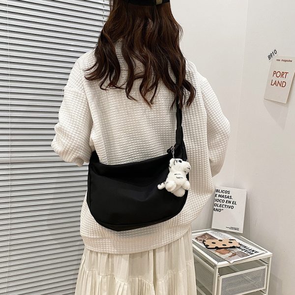 Nylon Shoulder Bag for Women 2022 Large Capacity New Fashion Versatile Simple Fashion Casual Crossbody Bag Armpit Bag - Image 5