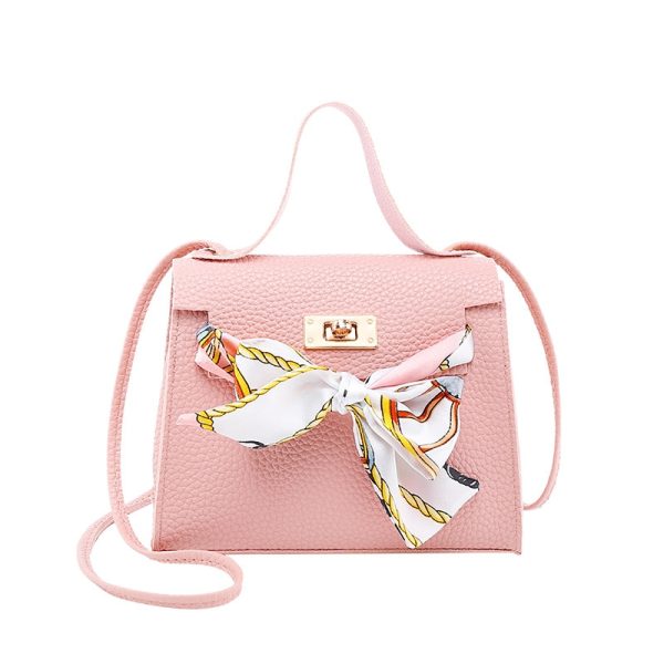 PU Leather Bow-Knot Shoulder Bag Messenger Purse Bag Women Single Strap Crossbody Handbag Purse Small 5 Colors - Image 2