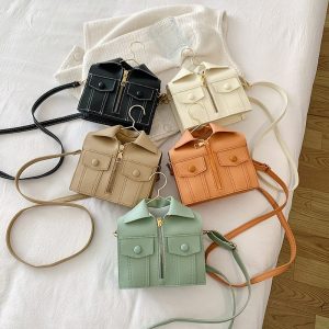 Personalized Design Sense Fashion Simple Casual Handbag 2022 New Western Style Fashion Casual Retro One-shoulder Messenger Bag
