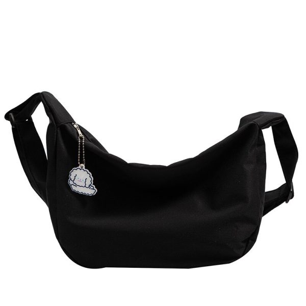 Shoulder Bags Women Solid Harajuku All-match Simple Multifunction Ulzzang Handbags Large Capacity Hobos Cross-body Bag Teens - Image 5