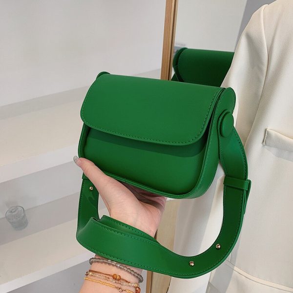 Small Bag Women's 2022 Spring and Summer New Niche Design Casual Messenger Bag Pu Leather Small Square Bag Shoulder Underarm Bag - Image 6