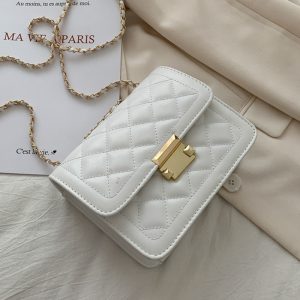 Summer Small Bag Female Bag 2021 Internet Celebrities New Trendy Fashion Rhombus Chain Bag Ins Shoulder Messenger Bag