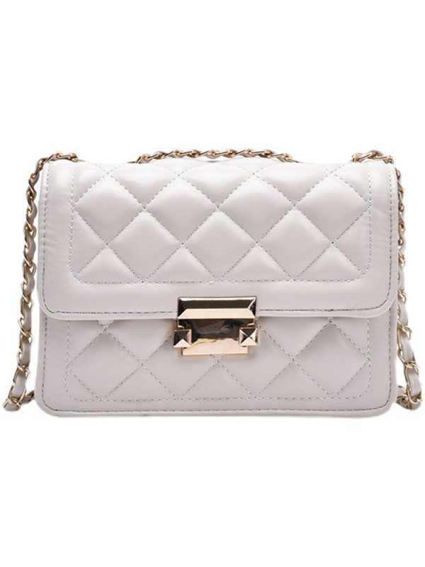 Summer Small Bag Female Bag 2022 Internet Celebrities New Trendy Fashion Rhombus Chain Bag Ins Shoulder Messenger Bag - Image 6
