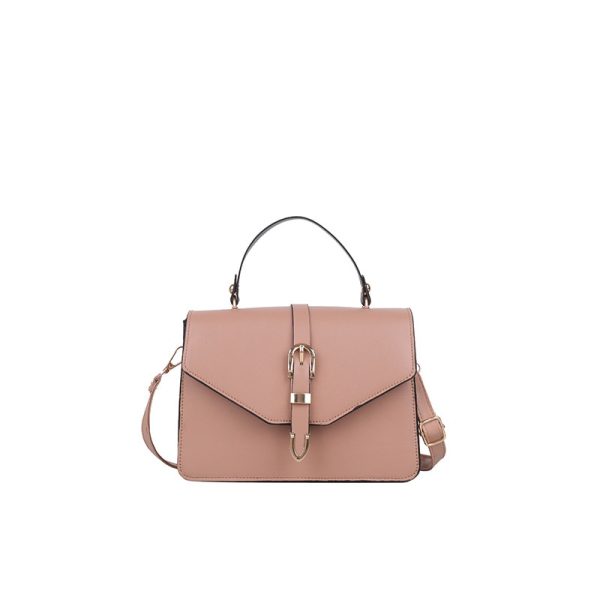 Temperament Small Bag Women's Crossbody Bag New Fashion Hand-held Messenger Bag Solid Color Retro One-shoulder Small Square Bag - Image 6