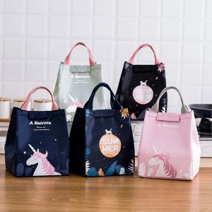 Thick Thermal Insulation Cooler Lunch Bag Large Capacity Portable Cartoon Picnic Bag Waterproof Office Worker Meal Package Bag