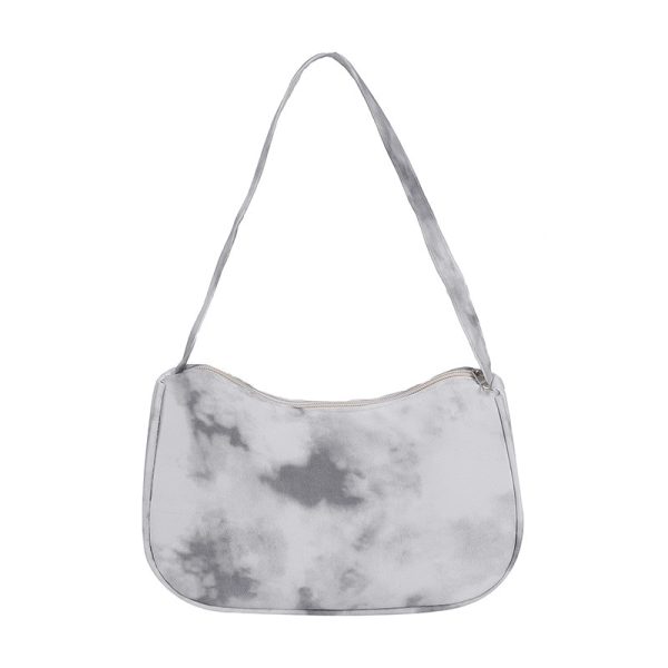 Tie-dye Bag Women's 2022 New Trend Fashion Casual Simple Street Hip-hop Simple Shoulder Messenger Bag Underarm Nylon Bag - Image 2