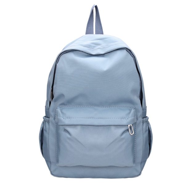 Women Nylon Zipper Backpack Preppy Style Students Solid Color School Knapsacks Girls Large Capacaity Rucksacks Backpack Women - Image 2