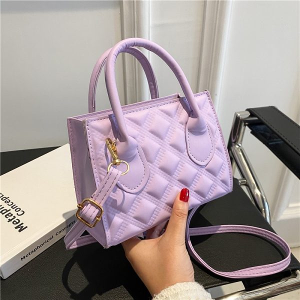 Women's Crossbody Bag Retro Texture Bag New Trendy Fashion One-shoulder Small Square Bag Simple Personality Hand Messenger Bag - Image 2