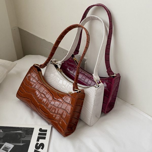 Women's Exquisite Shopping Bag Tote Shoulder Bag Fashion Retro Casual Female Leather Solid Color Chain Handbag for Women 2022 - Image 4