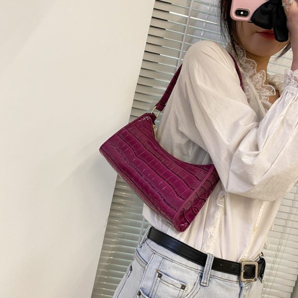 Women's Exquisite Shopping Bag Tote Shoulder Bag Fashion Retro Casual Female Leather Solid Color Chain Handbag for Women 2022 - Image 5