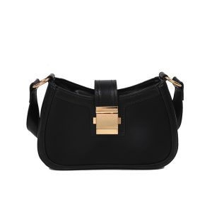 Women's Shoulder Bags New Fashion Simple Casual Western Temperament PU Simple Ladies Shoulder Bags Trendy Underarm Bags