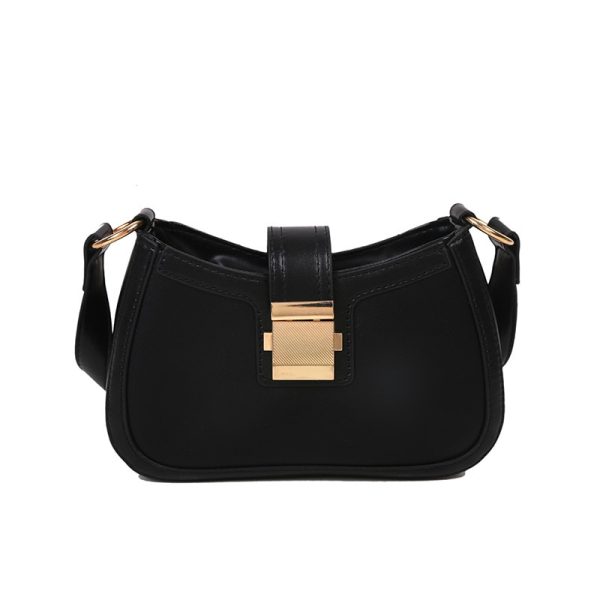 Women's Shoulder Bags New Fashion Simple Casual Western Temperament PU Simple Ladies Shoulder Bags Trendy Underarm Bags